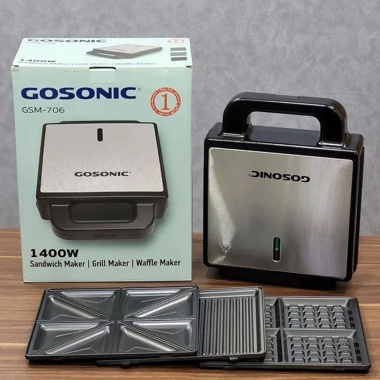 خرید ساندویچ ساز جدید گوسونیک 706 سه کاره