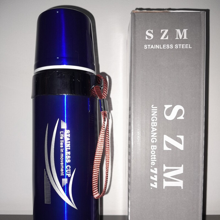 فلاسک تراول ماگ szm اصل نیم لیتری بنددار درب فشاری قهوه چای کافی کمپینگ کوهنوردی پیاده روی فلاکس unique