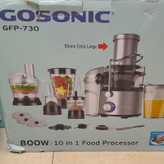 خرید آبمیوه گیری 4 کاره گاسونیک (گوسونیک) مدل 730 GOSONIC آسیاب خردکن و مخلوط کن ابمیوه گیری همه کاره با کیفیت با تیغه اضافی