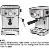 خرید و قیمت گوسونیک GOSONIC اسپرسو ساز کد 971 بدنه جدید استیل درجه دار لوازم خانگی homzy.ir