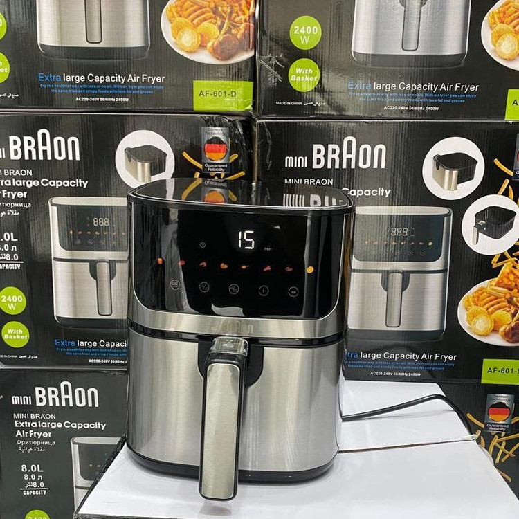 سرخکن استیل براون 8لیتر لوازم خانگی HOMZY