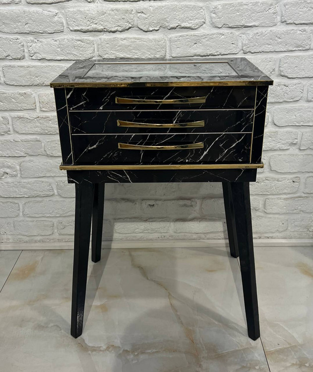 خرید و قیمت بهترین کنسول سه کشو طرح سنگ