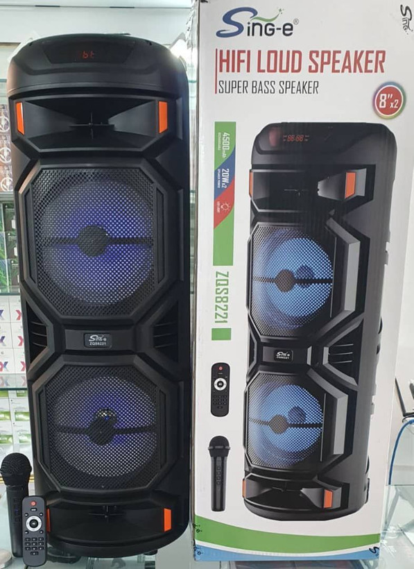 خرید خفنترین اسپیکر 8221 دو در هشت 16 اینچ میکروفون و ریموت