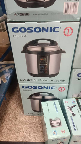 خرید و قیمت پرفروشترین زودپز برقی گاسونیک 664 دارای برنامه پخت 6 لیتری