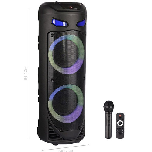 پرفروشترین اسپیکر بلوتوثی Sing-E ZQS8237 رم و فلش خور میکروفون و ریموت کنترل ارتفاع حدود 85 سانت