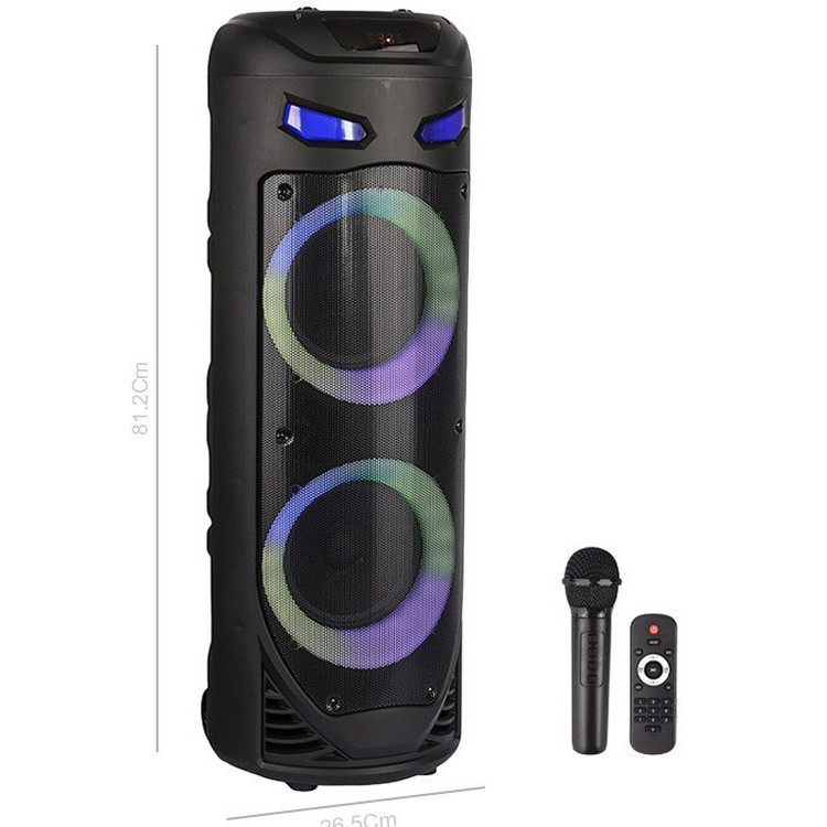 پرفروشترین اسپیکر بلوتوثی Sing-E ZQS8237 رم و فلش خور میکروفون و ریموت کنترل ارتفاع حدود 85 سانت