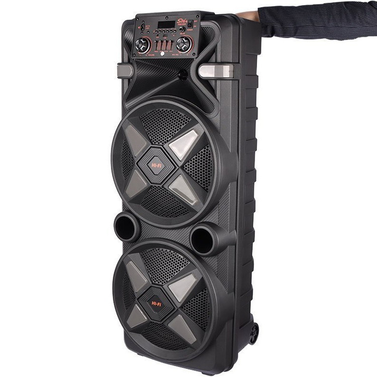 اسپیکر بلوتوثی حرفه ای Sing-E ZQS12205 دارای کابل شارژ و میکروفون کنترل 24 اینچ 2 در 12 ارتفاع حدود یک متر