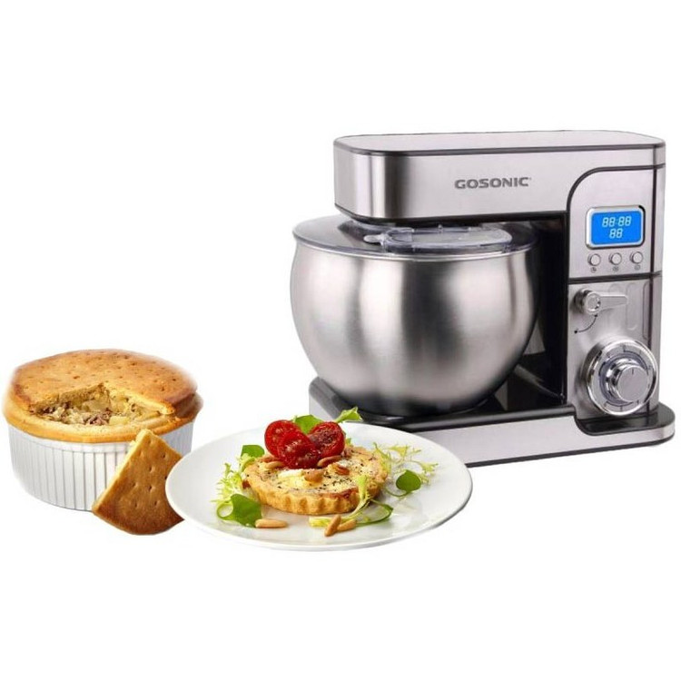 خرید همزن خمیرزن دیجیتالی کاسه دار گوسونیک مدل GSM- 607 گاسونیک