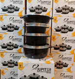 بهترین سرویس قابلمه چدن ژوپیتر 7 پارچه قابلمه 28 24 20 و تابه 28 درجه یک