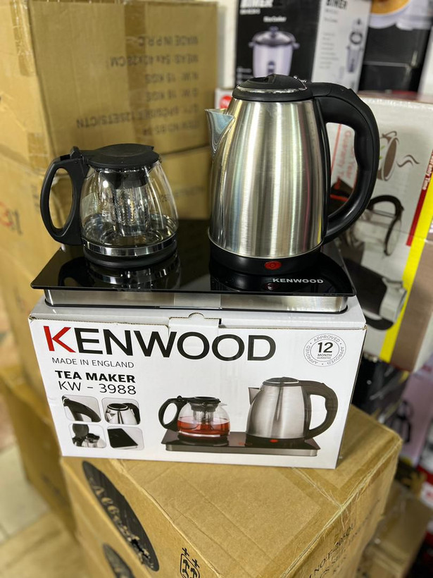 خرید و قیمت بهترین چایساز کنوود کنار همی کتری استیل مدل 3988 چای ساز کنود