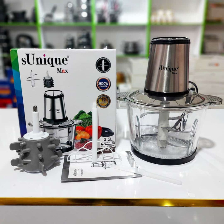 خرید و قیمت جدید پرفروشترین غذاساز خردکن یونیک ۳.۵ لیتر ۶ تیغه پرسی + سیر پوست کن مدل 625