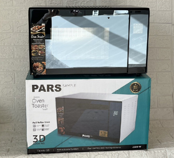 خرید و قیمت جدید بهترین توستر لمسی پارس مدل سمپل 60 لیتری