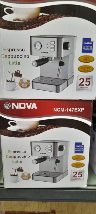 خرید و قیمت جدید بهترین اسپرسوساز نوا مدل 147 درجه دار بدنه استیل