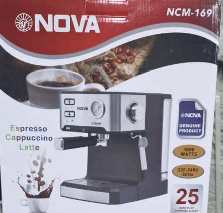 خرید و قیمت جدید بهترین اسپرسو ساز نوا مدل ۱۶۹ 25 بار