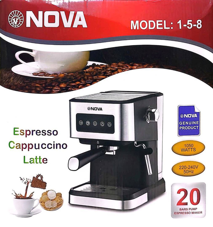 خرید بهترین مارک اسپرسوساز نوا مدل 158 قهوه ساز 20 بار