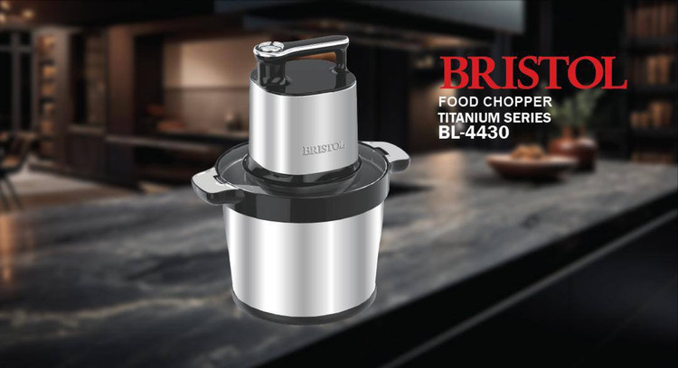 ارزانترین خردکن برقی بریستول 8 لیتر مدل 044 موتور مس دو سال ضمانت کتبی بی قید و شرط سنسور دار غذا ساز