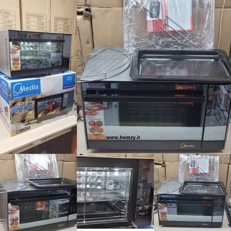 خرید و قیمت جدید آون توستر لمسی مدیا ظرفیت 60 لیتر واقعی مدل 430
