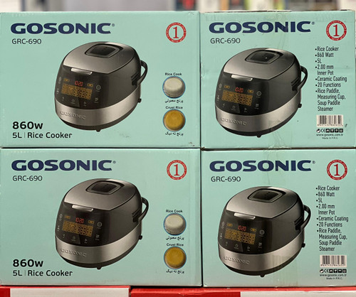 خرید و قیمت پلوپز گوسونیک مدل 690 گاسونیک صفحه لمسی   ۵ لیتر   ۸۶۰ وات