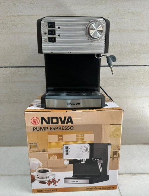 ارزانترین اسپرسوساز ندوا مدل 195 ظرفیت ۱.۶ لیتر با توان ۲۰ بار