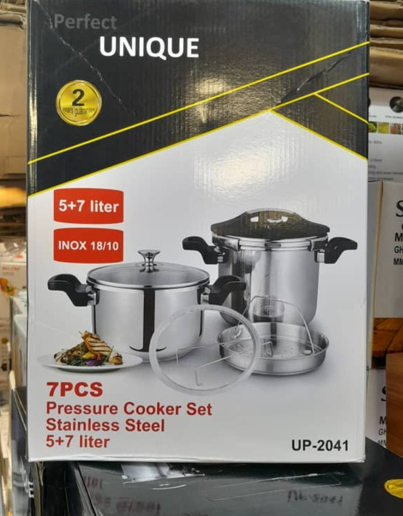 بهترین مارک زودپز دوقلو یونیک 5 و 7 لیتری استیل با کف مقاوم شده