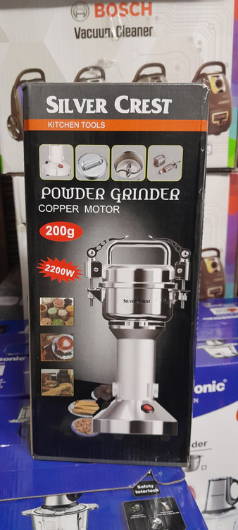 ارزانترین آسیاب ۲۰۰ گرمی سیلور کرست مدل 200 گرم دارای تیغه یدکی و زغال و فیوز و فرچه