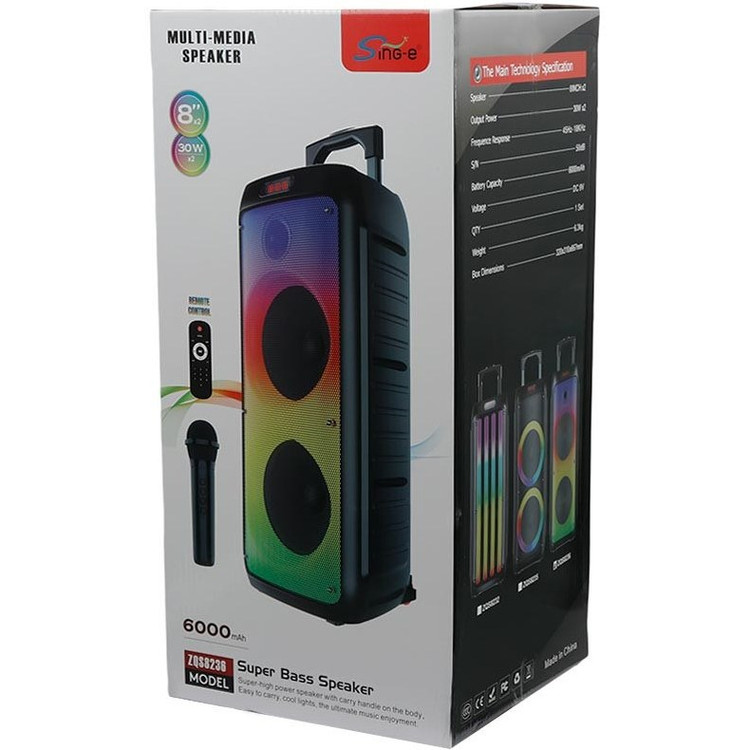 اسپیکر بلوتوثی قابل حمل مدل ZQS 8236