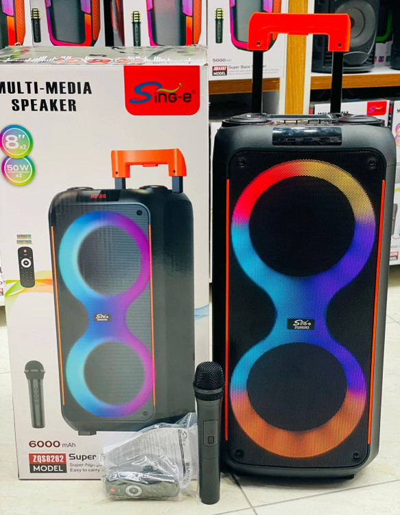 ارزانترین و بهترین اسپیکر ZQS بلوتوثی چمدانی ZQS8262