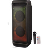 اسپیکر چمدانی بی سیم قابل حمل Sing-E مدل ZQS-6288 همراه با میکروفون و ریموت کنترل