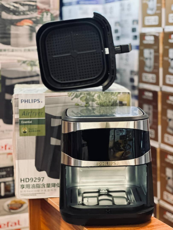 Philips fryer, model 9297, volume 12 liters, steel inside and top, 2 elements