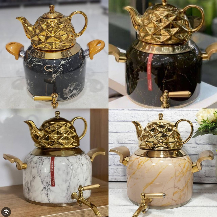 ارزانترین کتری قوری فلورنس طرح سنگ ضمانت دار شرکتی