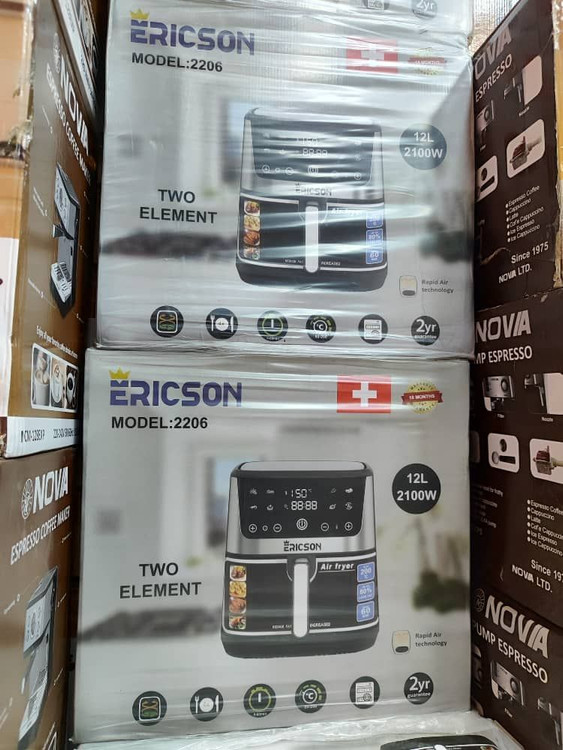 ارزانترین هواپز اریکسون مدل 2206 حجم 12 لیتری پنجره دار 2100 وات دو المنت بالا و پایین