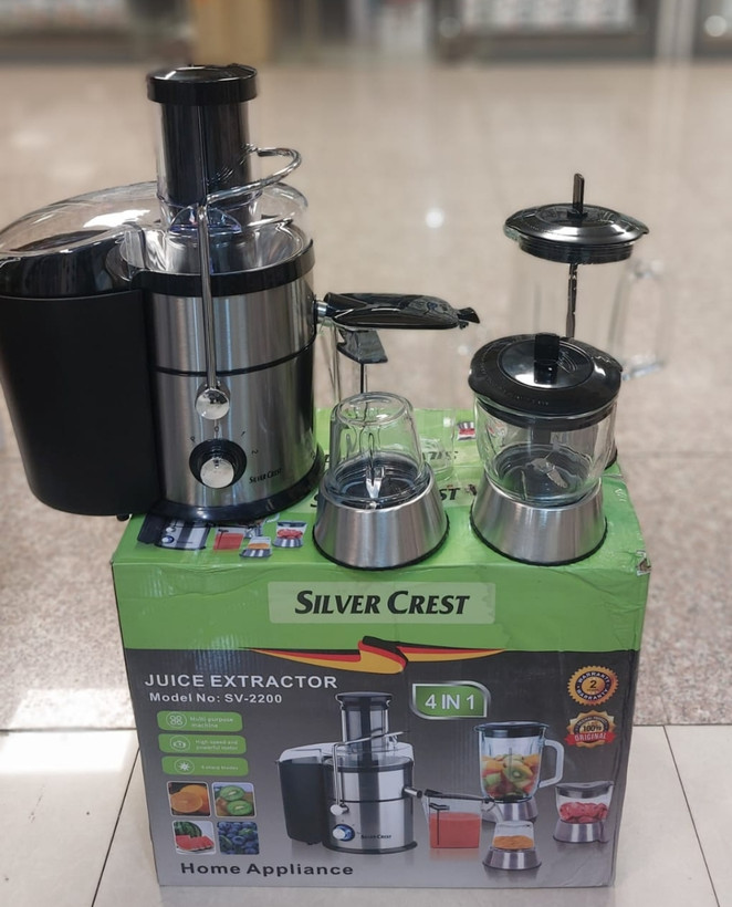 خرید و قیمت بهترین و ارزانترین آبمیوه گیری ۴ کاره سیلور کرستSILVER CREST مدل SV-2200