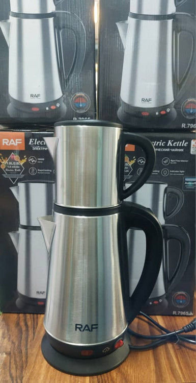 ارزانترین چای ساز راف مدل R7965 با کتری ۲ لیتری استیل ضد زنگ
