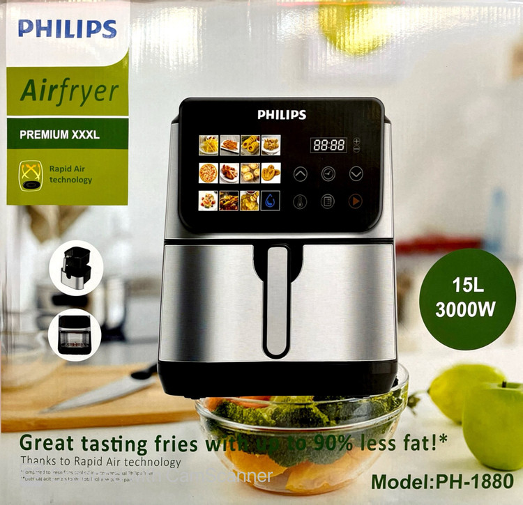 قشنگترین سرخ کن تبلتی 15 لیتر فیلیپس PHILIPS مدل ۱۸۸۰ هواپز ایر فرایر