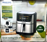بزرگترین سرخ کن فیلیپس مدل CY 8004 ظرفیت ۱۴ لیتر دو المنت ایرفرایر سبد جدا فلیپس ۸۰۰۴