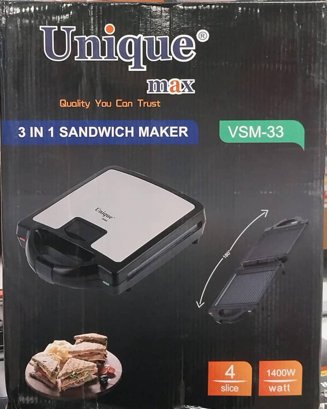 جدیدترین ساندویچ ساز سه کاره یونیک مدل 33