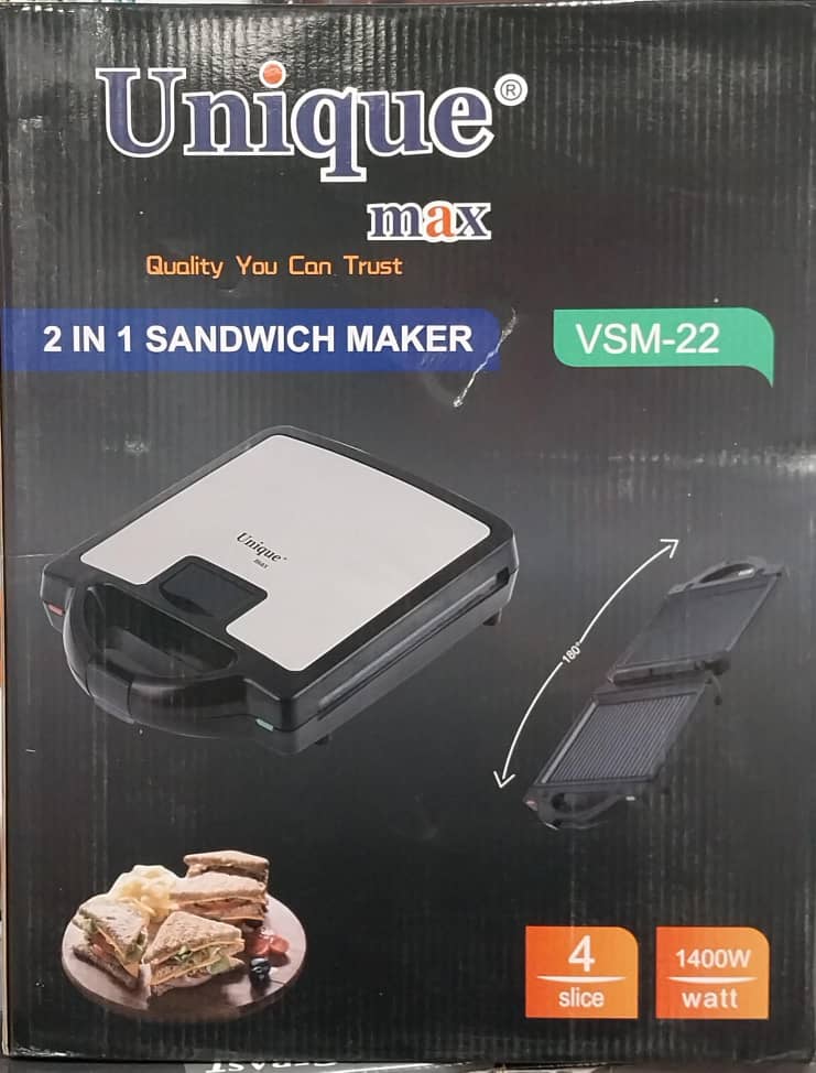 جدیدترین ساندویچ‌ ساز چهار خانه یونیک مکس مدل VSM- 22