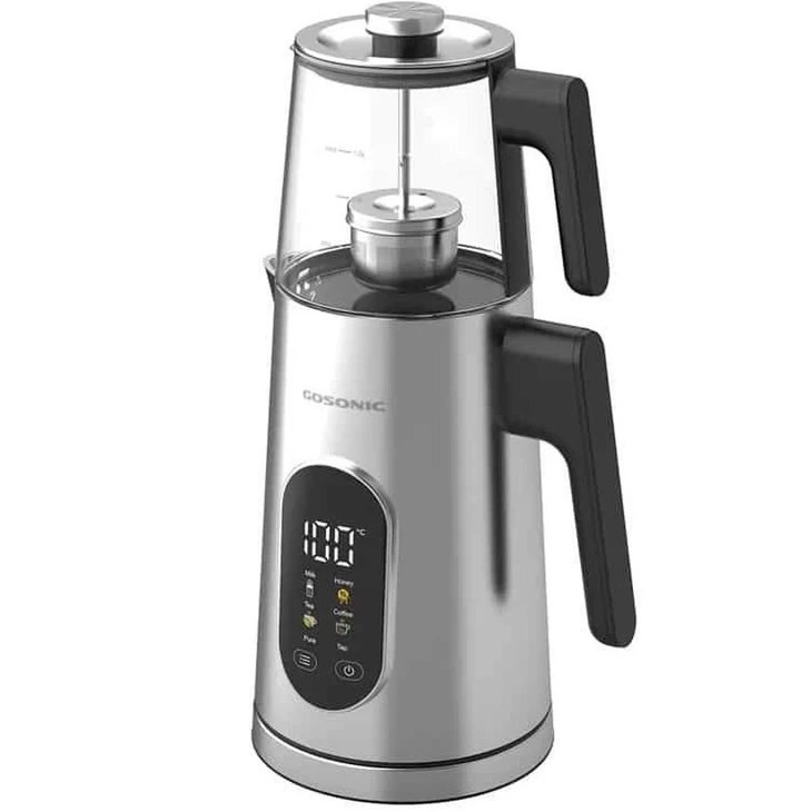 جدیدترین چای ساز گوسونیک مدل GST-782 ظرفیت ۱.۷ لیتر با کتری استیل
