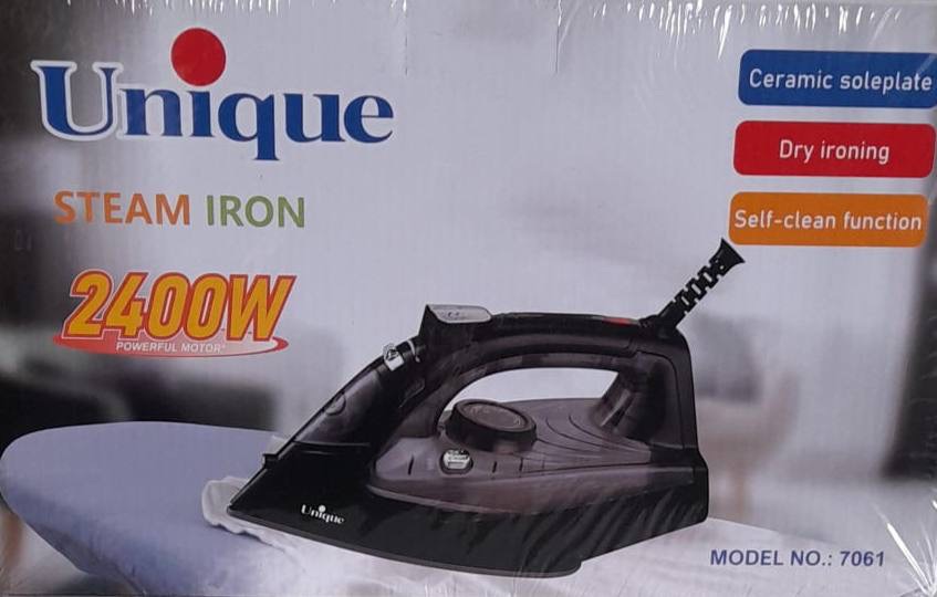 ارزانترین اتو بخار یونیک مدل 7061 ظرفیت ۲۴۰۰ وات