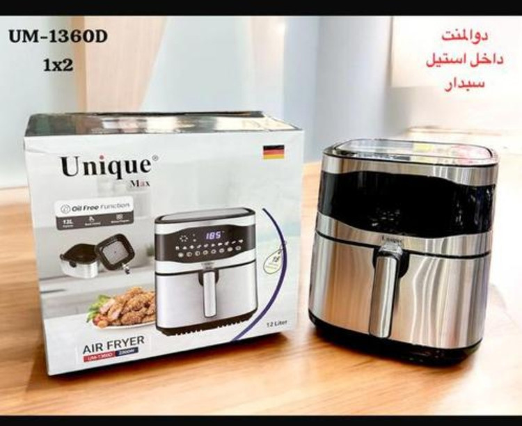 نمایندگی جدیدترین سرخ کن بدون روغن یونیک مدل UM1360 ظرفیت ۱۲ لیتر با سبد استیل