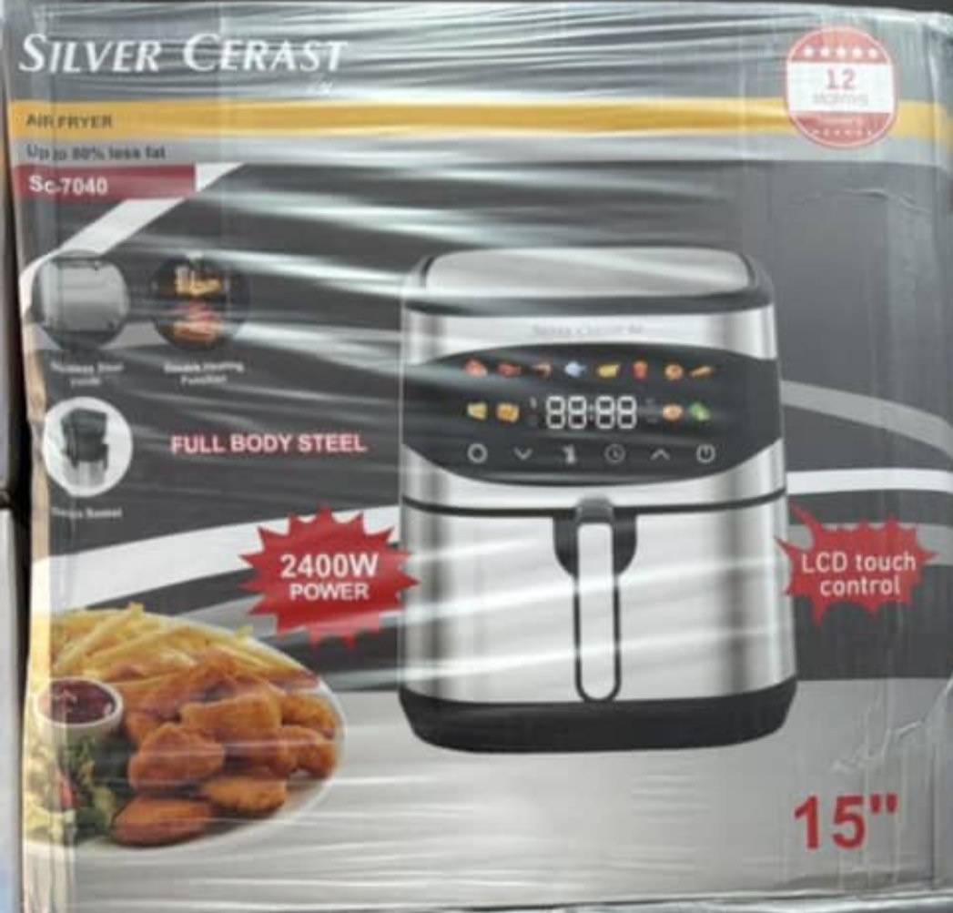 نمایندکی سرخکن هواپز بدون روغن 15 لیتری لمسی دو المنت سبد جدا شونده مدل sc 7040