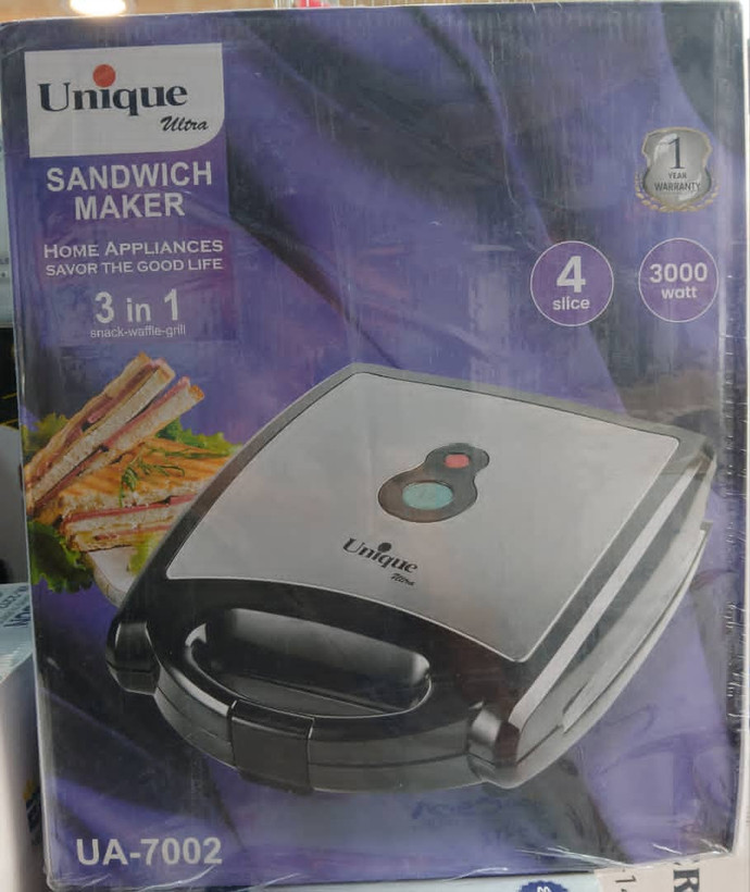 ارزانترین ساندویچ ساز 3کاره یونیک UA-7002