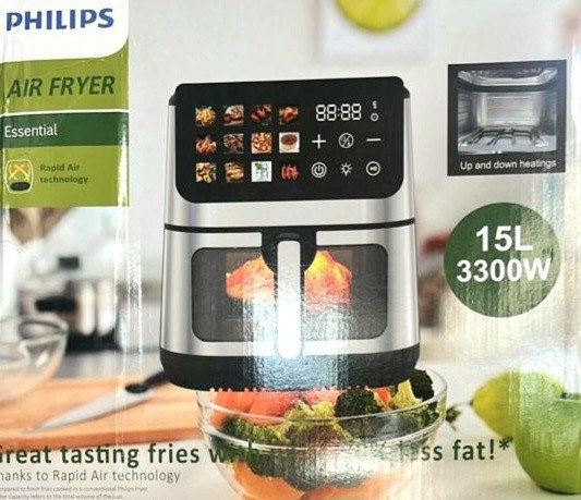 نمایندگی سرخ کن فیلیپس دو المنت ظرفیت ۱۵ لیتر 3300 وات مدل 9298