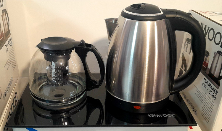 خرید و قیمت بهترین چایساز کنوود کنار همی کتری استیل مدل 3988 چای ساز کنود