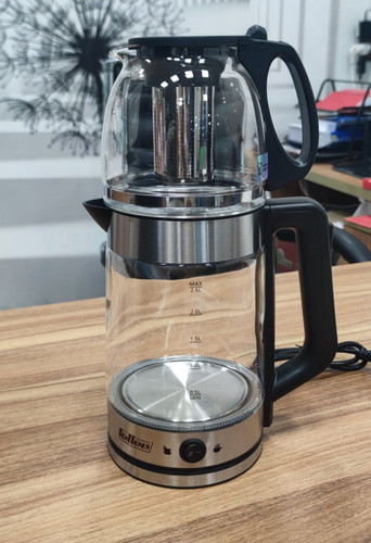 سریع ترین چای ساز فلر مدل TS312 ظرفیت کتری ۲.۵ لیتر و قوری ۱.۷ لیتر