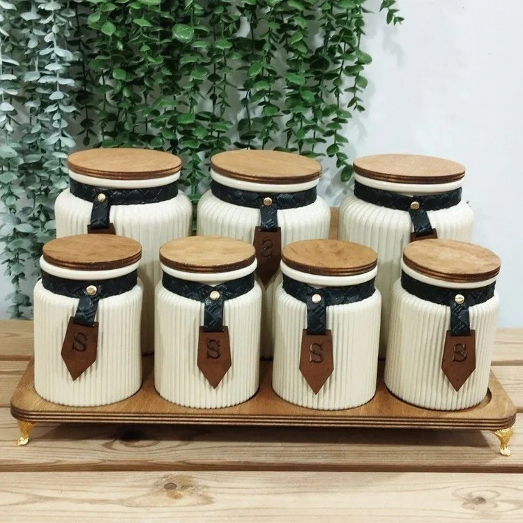 زیباترین پا سماوری 7 پارچه در چوبی با استند