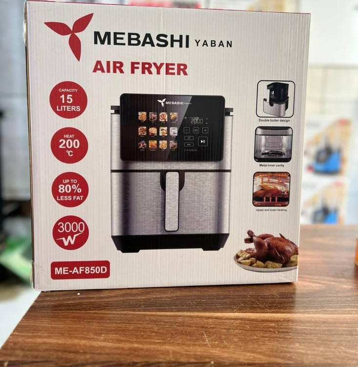 کاملترین سرخ کن بدون روغن مباشی مدل ME-AF850D ظرفیت ۱۵ لیتری