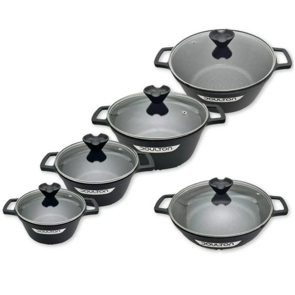 بهترین سرویس قابلمه چدن دالتون مدل فلورانس ۱۰ پارچه b