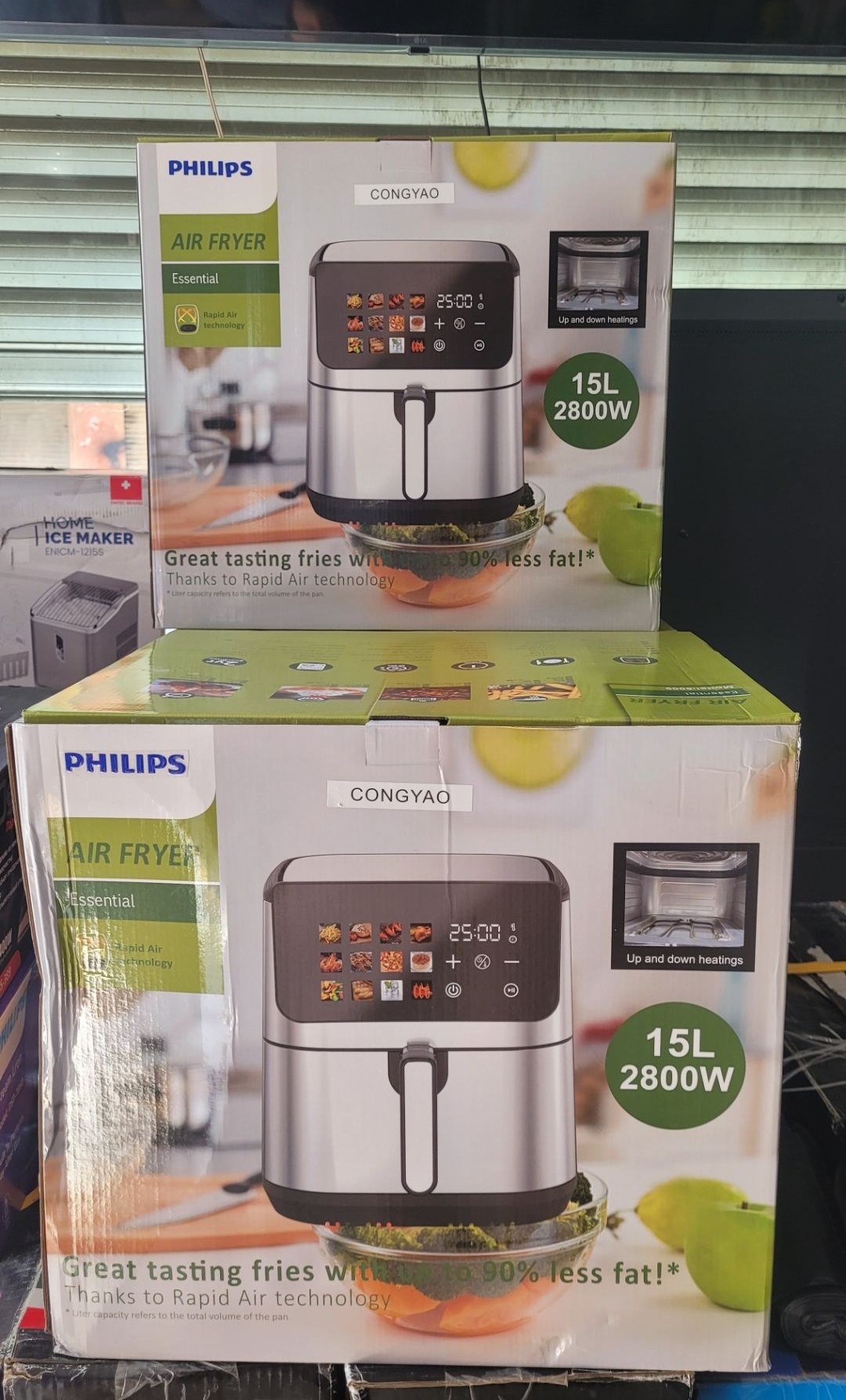 سرخ کن بدون روغن فیلیپس (Philips) مدل 8009، ظرفیت 15 لیتر، دارای دو المنت حرارتی