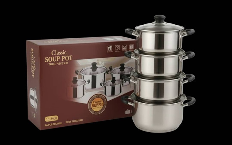 قابلمه استیل 8 پارچه ضد زنگ دارای استاندارد ملی هند